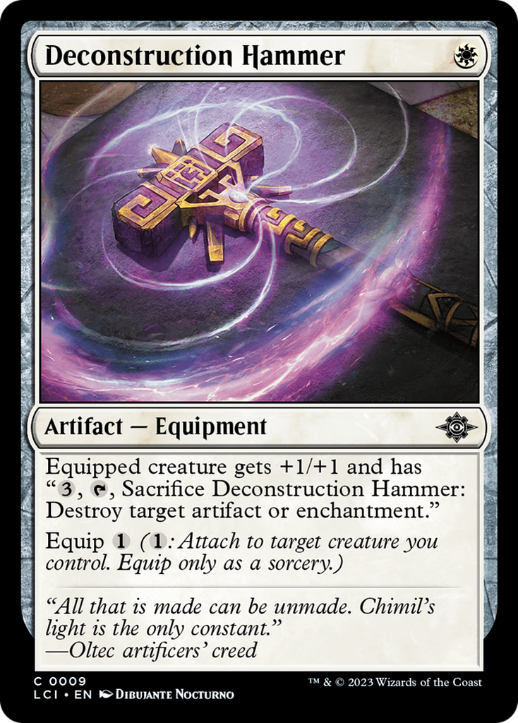 Magic: The Gathering - Deconstruction Hammer Foil - The Lost Caverns of Ixalan