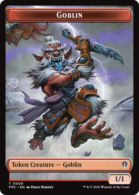 Magic: The Gathering - Goblin Token - Reality Fracture Commander Tokens