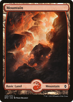 Magic: The Gathering - Mountain #265 Foil - Battle for Zendikar