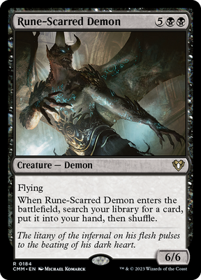Magic: The Gathering - Rune-Scarred Demon - Commander Masters