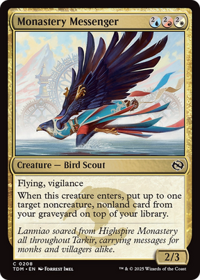 Magic: The Gathering - Monastery Messenger Foil - Tarkir: Dragonstorm