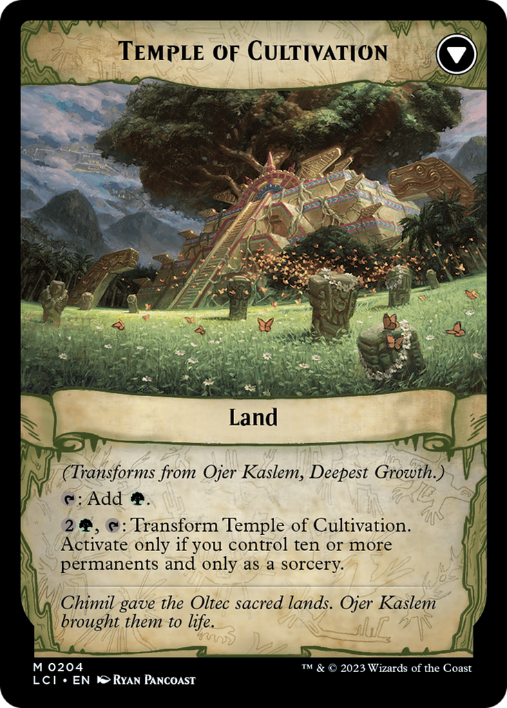 Magic: The Gathering - Ojer Kaslem, Deepest Growth // Temple of Cultivation - The Lost Caverns of Ixalan