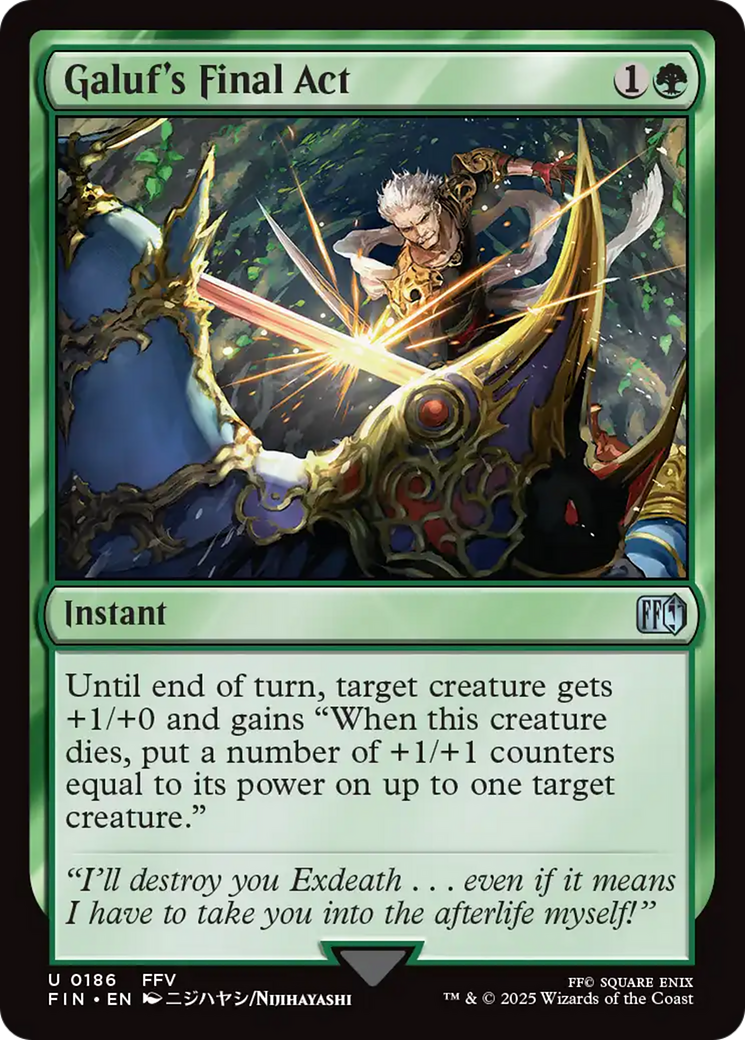 Magic: The Gathering - Galuf's Final Act Foil - Final Fantasy