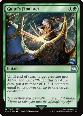 Magic: The Gathering - Galuf's Final Act Foil - Final Fantasy