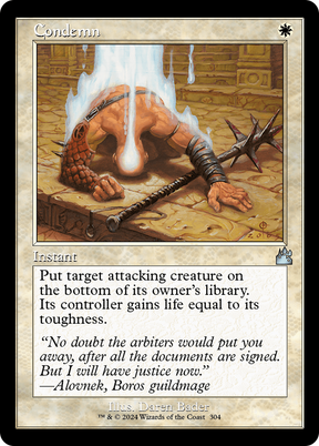 Magic: The Gathering - Condemn - Ravnica Remastered