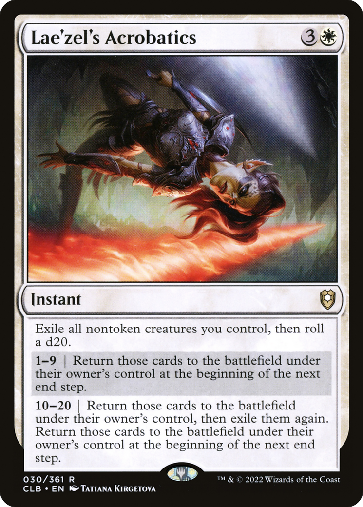 Magic: The Gathering - Lae'zel's Acrobatics - Commander Legends: Battle for Baldur's Gate