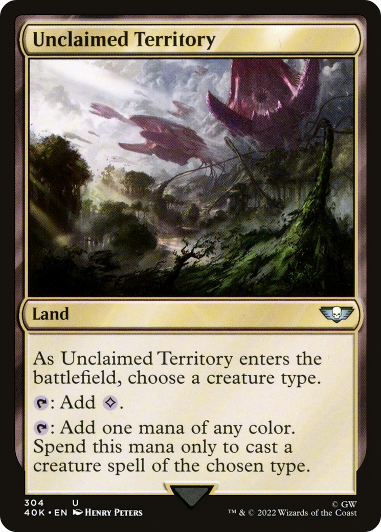 Magic: The Gathering - Unclaimed Territory - Warhammer 40000 Commander