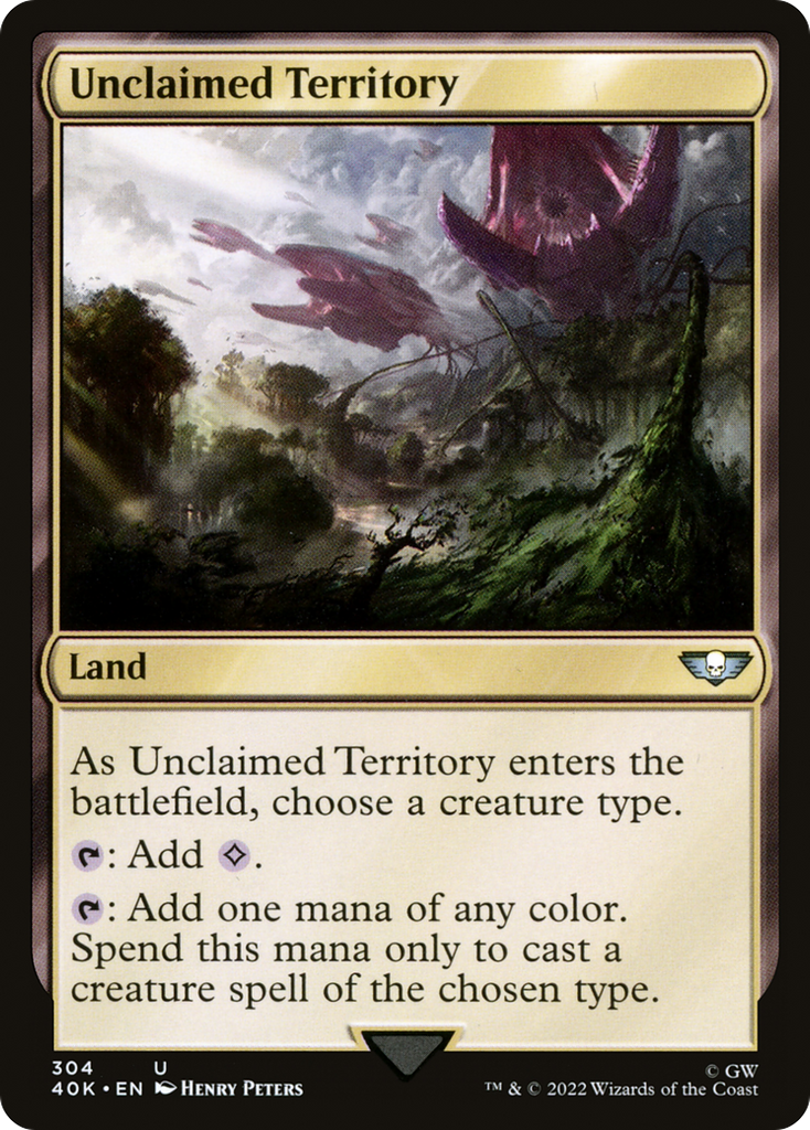 Magic: The Gathering - Unclaimed Territory - Warhammer 40000 Commander