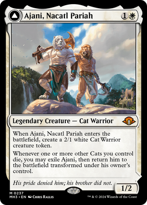 Magic: The Gathering - Ajani, Nacatl Pariah // Ajani, Nacatl Avenger - Modern Horizons 3