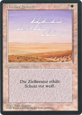 Magic: The Gathering - Weißer Schutz - Foreign Black Border