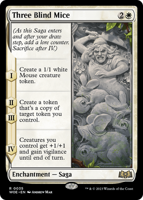 Magic: The Gathering - Three Blind Mice Foil - Wilds of Eldraine