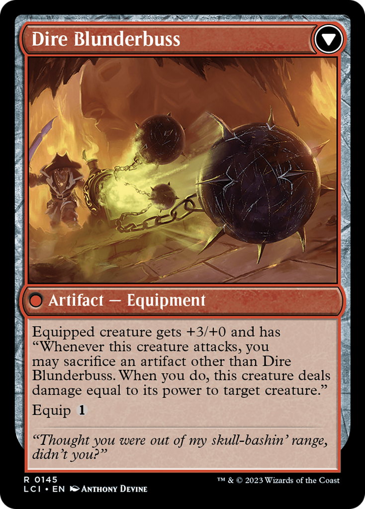 Magic: The Gathering - Dire Flail // Dire Blunderbuss - The Lost Caverns of Ixalan