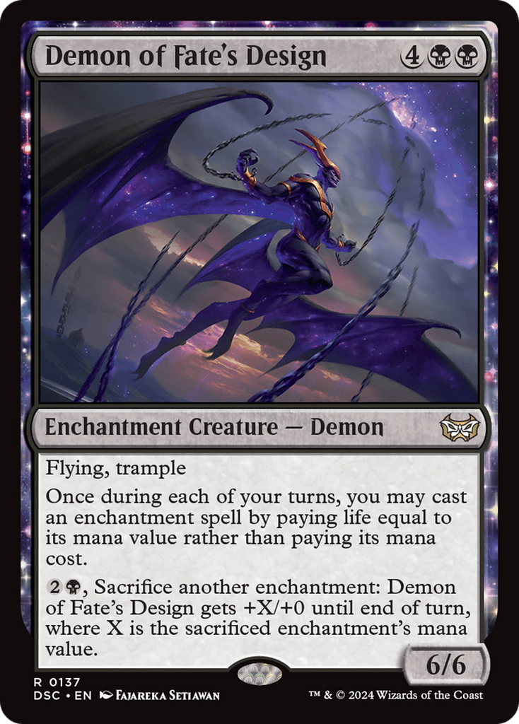 Magic: The Gathering - Demon of Fate's Design - Duskmourn: House of Horror Commander