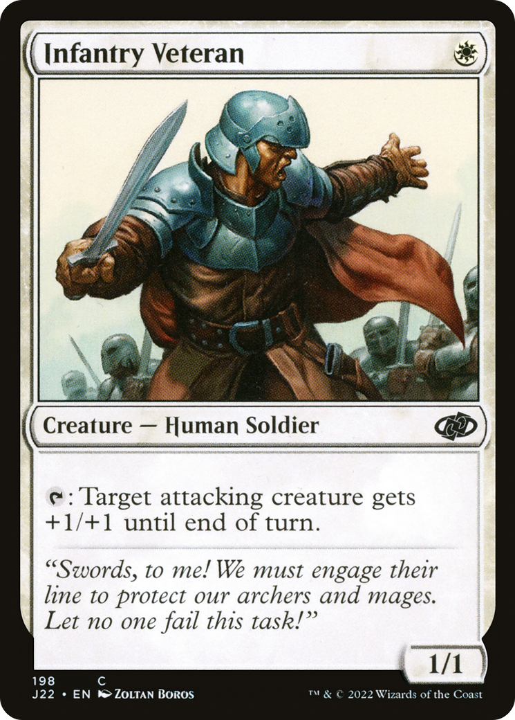 Magic: The Gathering - Infantry Veteran - Jumpstart 2022
