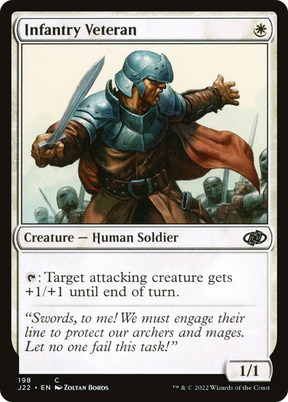 Magic: The Gathering - Infantry Veteran - Jumpstart 2022