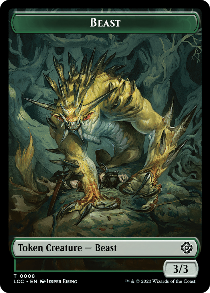 Magic: The Gathering - Beast Token - The Lost Caverns of Ixalan Commander Tokens