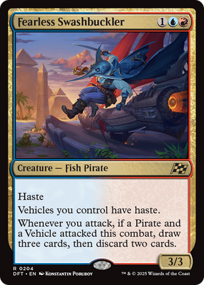 Magic: The Gathering - Fearless Swashbuckler Foil - Aetherdrift