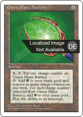Magic: The Gathering - Grüne Manabatterie - Fourth Edition
