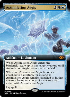 Magic: The Gathering - Assimilation Aegis Foil - Outlaws of Thunder Junction