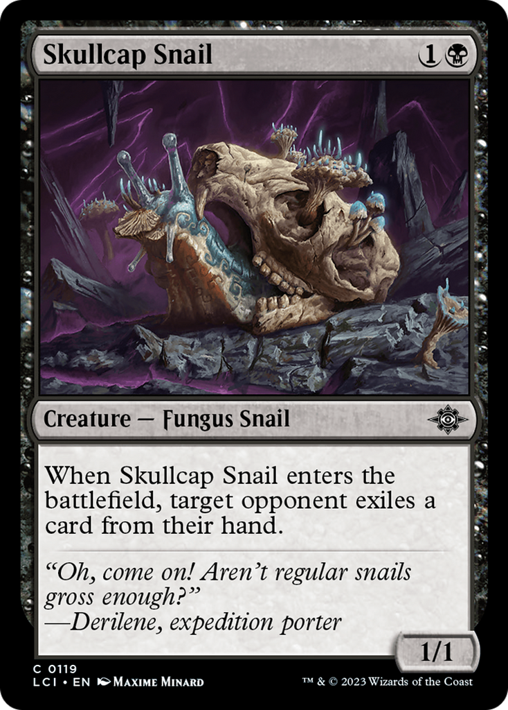 Magic: The Gathering - Skullcap Snail Foil - The Lost Caverns of Ixalan