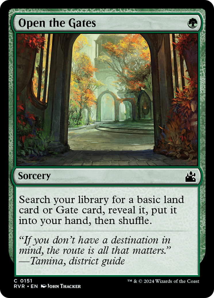 Magic: The Gathering - Open the Gates Foil - Ravnica Remastered