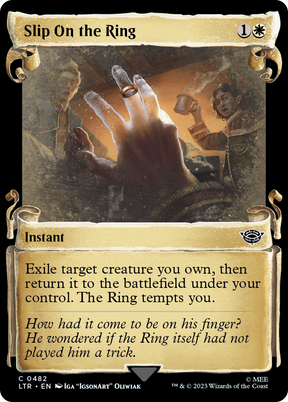 Magic: The Gathering - Slip On the Ring Foil - The Lord of the Rings: Tales of Middle-earth