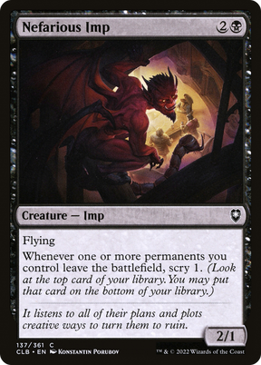 Magic: The Gathering - Nefarious Imp - Commander Legends: Battle for Baldur's Gate