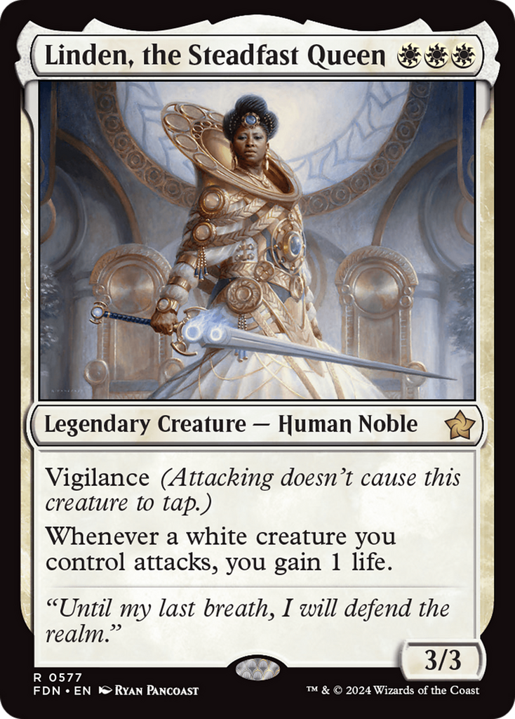 Magic: The Gathering - Linden, the Steadfast Queen - Foundations