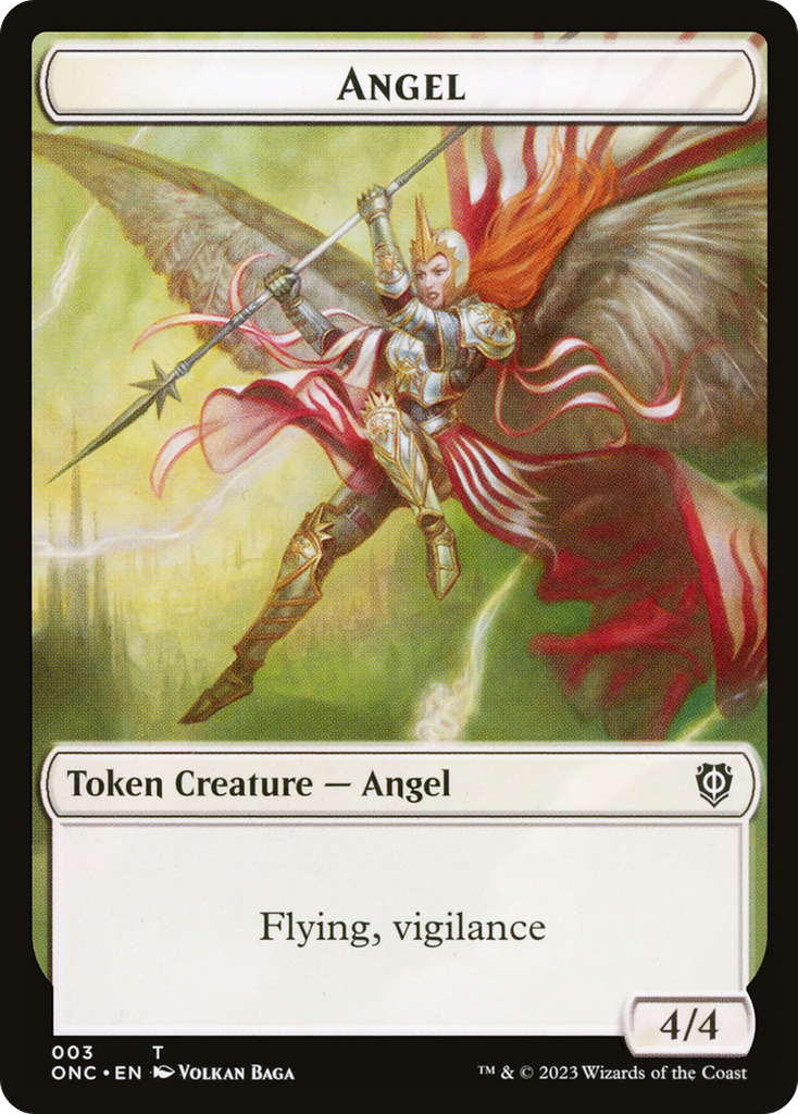 Magic: The Gathering - Angel Token - Phyrexia: All Will Be One Commander Tokens
