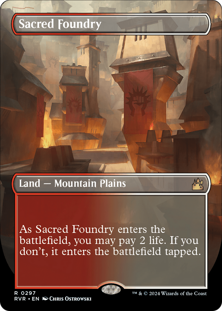 Magic: The Gathering - Sacred Foundry Foil - Ravnica Remastered