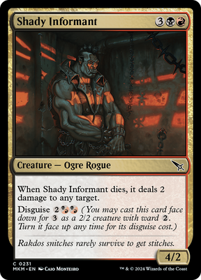 Magic: The Gathering - Shady Informant Foil - Murders at Karlov Manor