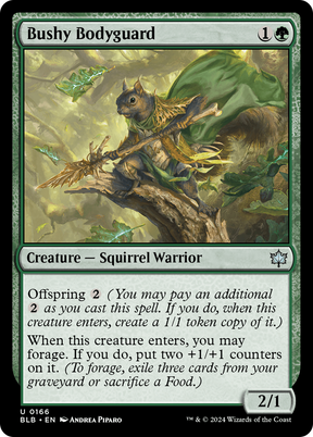 Magic: The Gathering - Bushy Bodyguard Foil - Bloomburrow