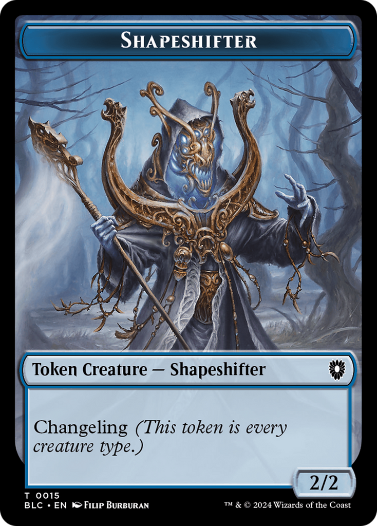 Magic: The Gathering - Shapeshifter Token - Bloomburrow Commander Tokens