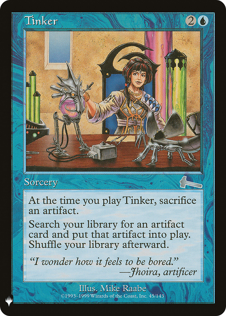 Magic: The Gathering - Tinker - The List