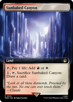Magic: The Gathering - Sunbaked Canyon Foil - Doctor Who