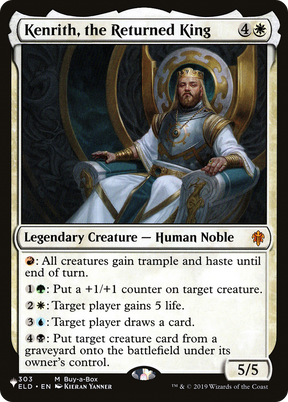 Magic: The Gathering - Kenrith, the Returned King - The List