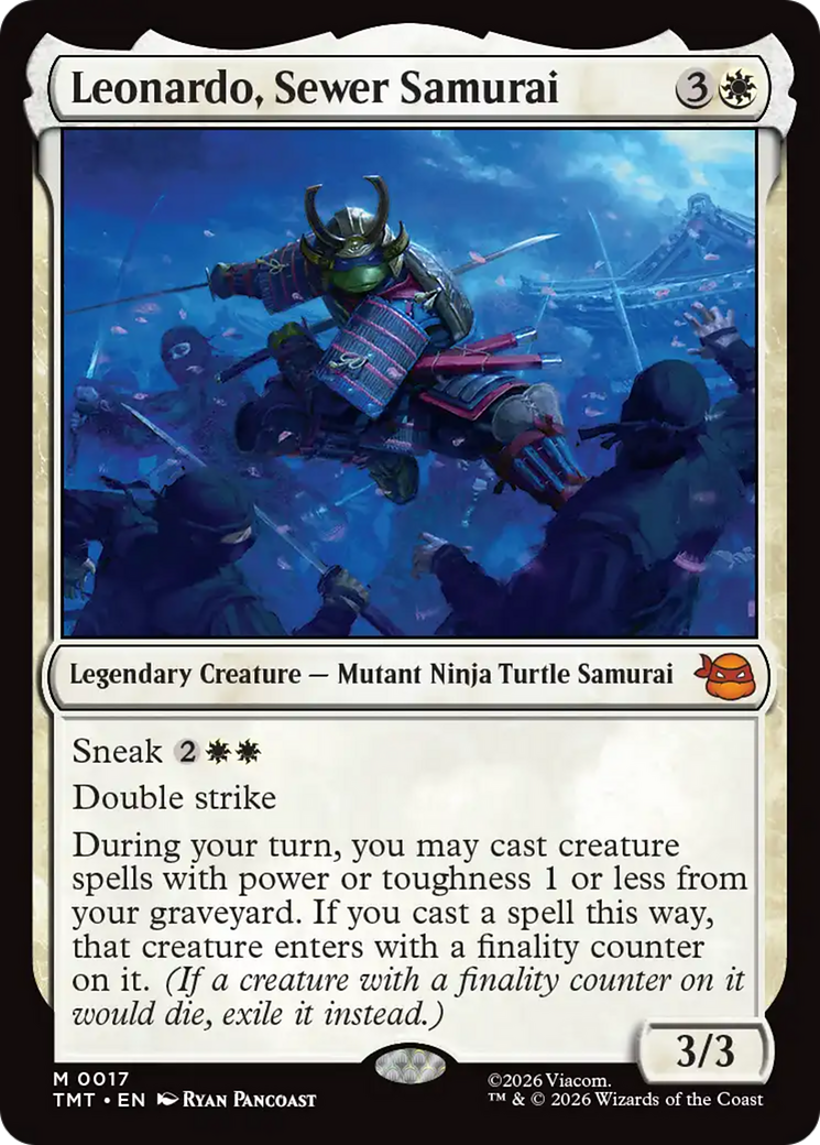 Magic: The Gathering - Leonardo, Sewer Samurai - Teenage Mutant Ninja Turtles