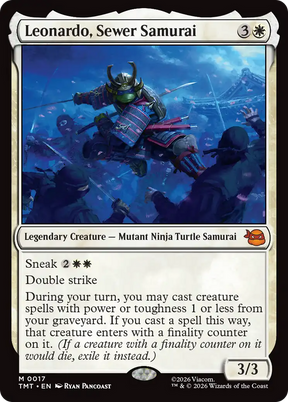 Magic: The Gathering - Leonardo, Sewer Samurai Foil - Teenage Mutant Ninja Turtles