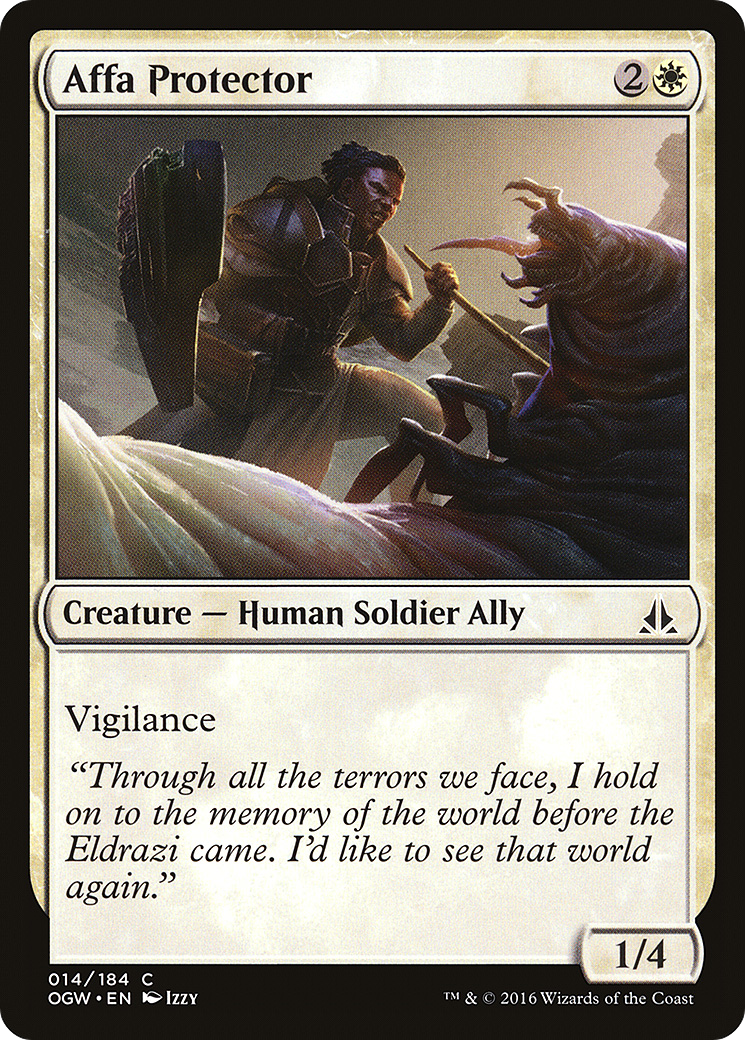 Magic: The Gathering - Affa Protector Foil - Oath of the Gatewatch