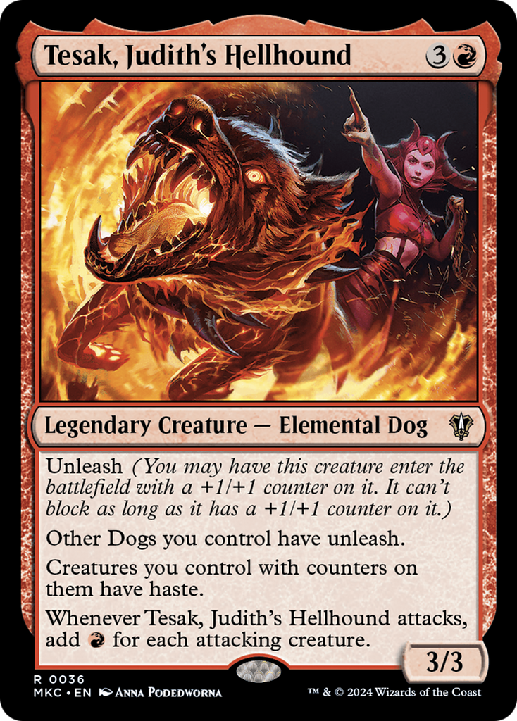 Magic: The Gathering - Tesak, Judith's Hellhound - Murders at Karlov Manor Commander