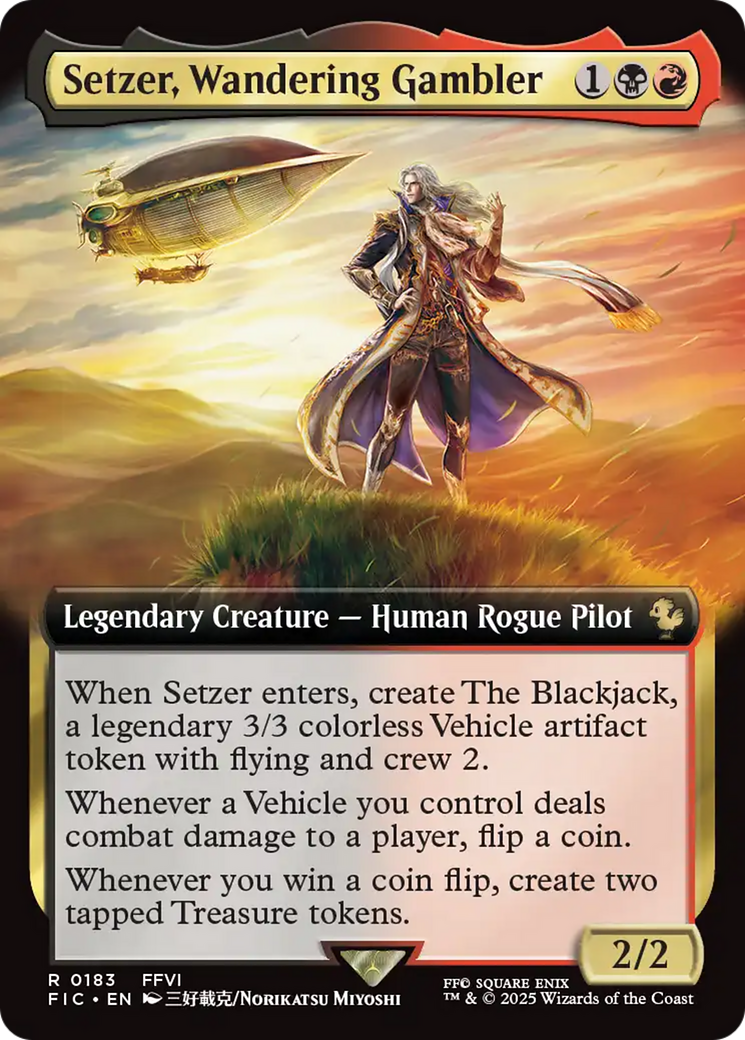 Magic: The Gathering - Setzer, Wandering Gambler - Final Fantasy Commander
