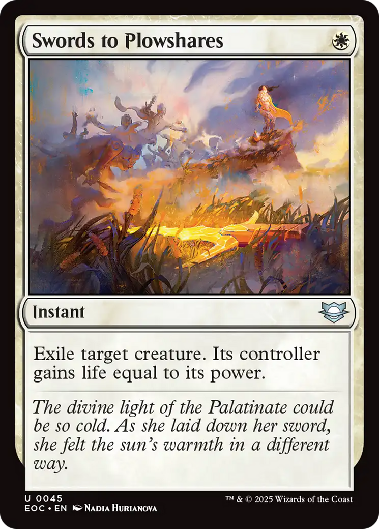 Magic: The Gathering - Swords to Plowshares - Edge of Eternities Commander