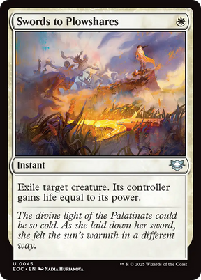 Magic: The Gathering - Swords to Plowshares - Edge of Eternities Commander