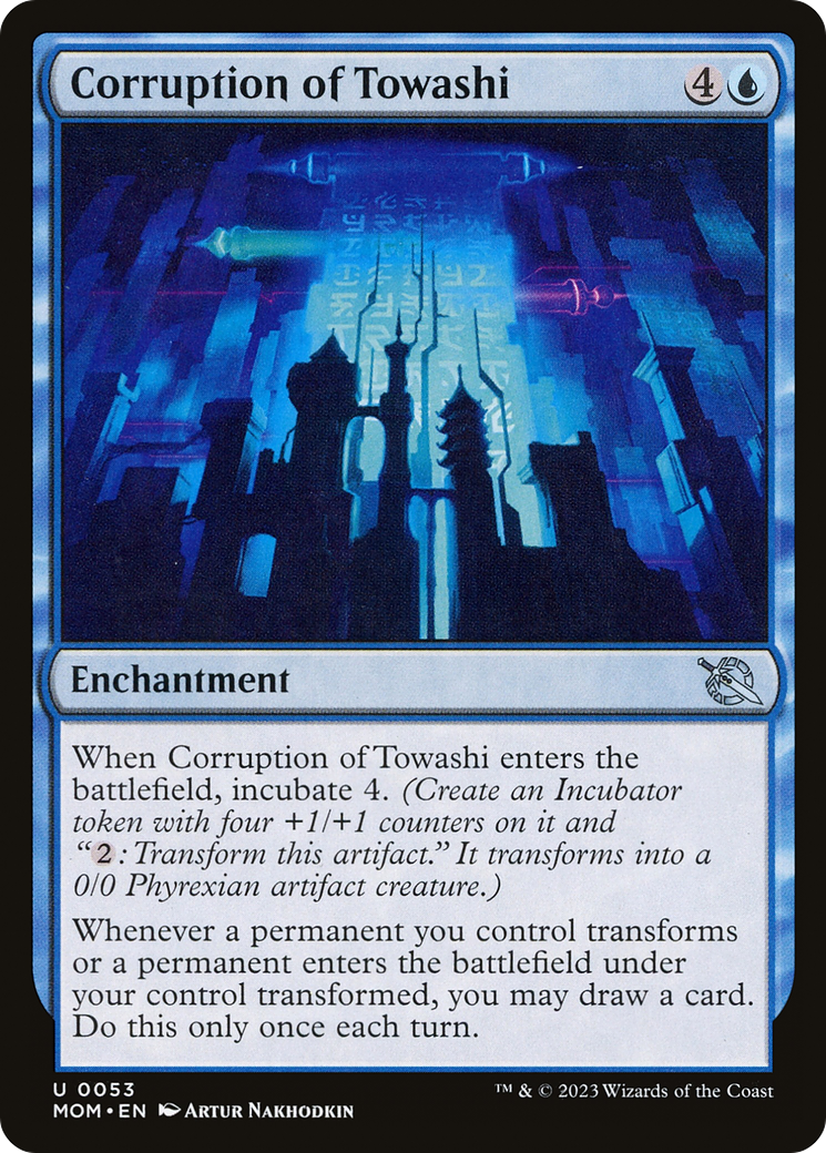 Magic: The Gathering - Corruption of Towashi Foil - March of the Machine