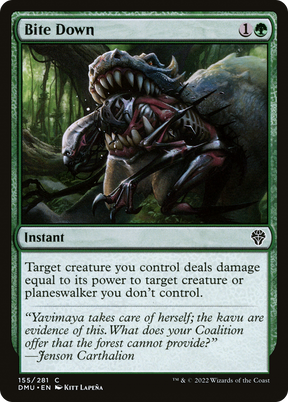 Magic: The Gathering - Bite Down Foil - Dominaria United