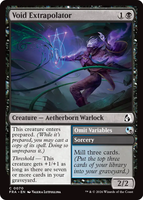 Magic: The Gathering - Void Extrapolator // Omit Variables Foil - Reality Fracture