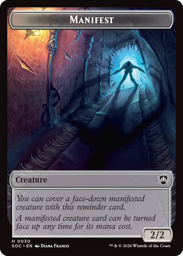 Magic: The Gathering - Manifest - Secrets of Strixhaven Commander Tokens