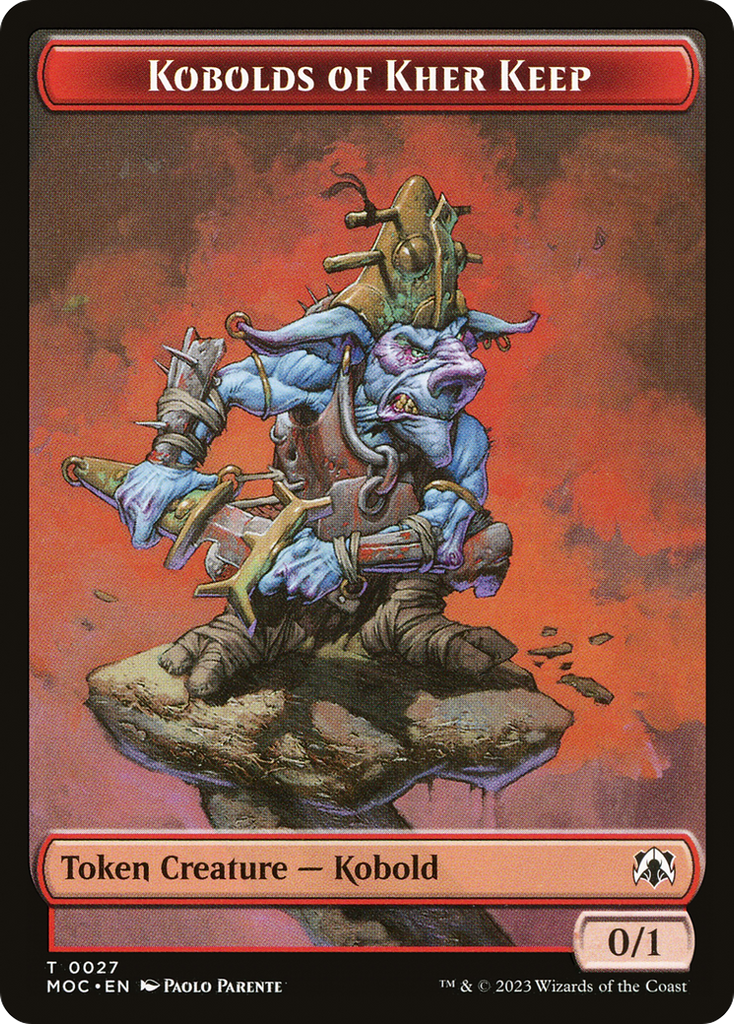 Magic: The Gathering - Kobolds of Kher Keep Token - March of the Machine Commander Tokens