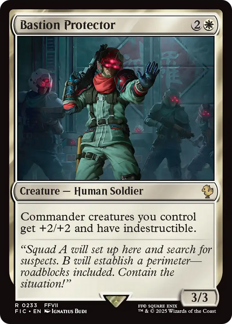 Magic: The Gathering - Bastion Protector - Final Fantasy Commander
