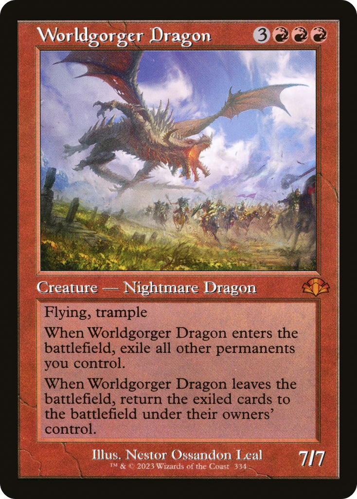 Magic: The Gathering - Worldgorger Dragon - Dominaria Remastered